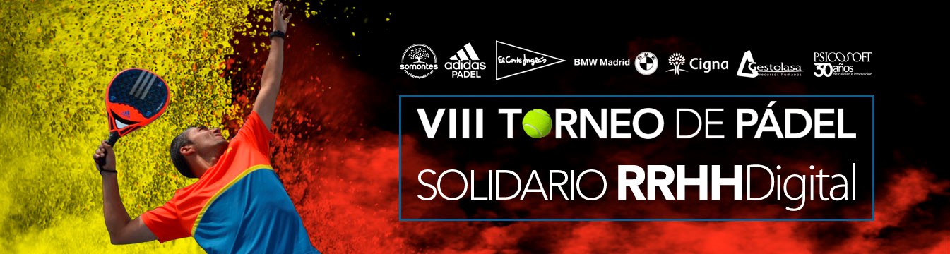 RRHH Digital celebra hoy la VIII Edición de su torneo de pádel solidario