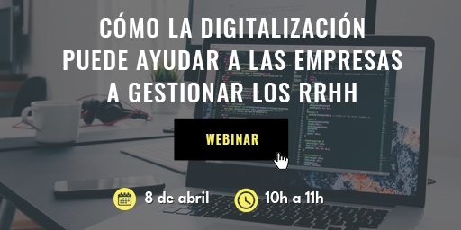 No te pierdas el webinar 'Cómo la digitalización puede ayudar a las empresas a gestionar los RRHH'