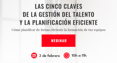 ¡Última oportunidad! Aún puedes inscribirte en el webinar 'Las cinco claves de la gestión del talento y la planificación eficiente'