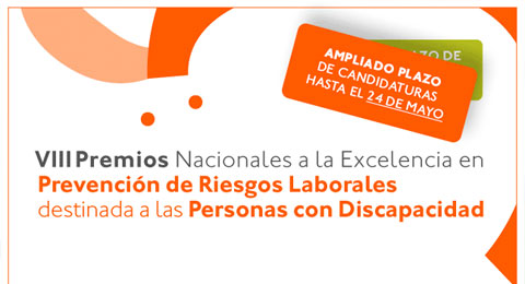 Ampliado el plazo de presentación de candidaturas a los VIII Premios Nacionales a la Excelencia en Prevención de Riesgos Laborales