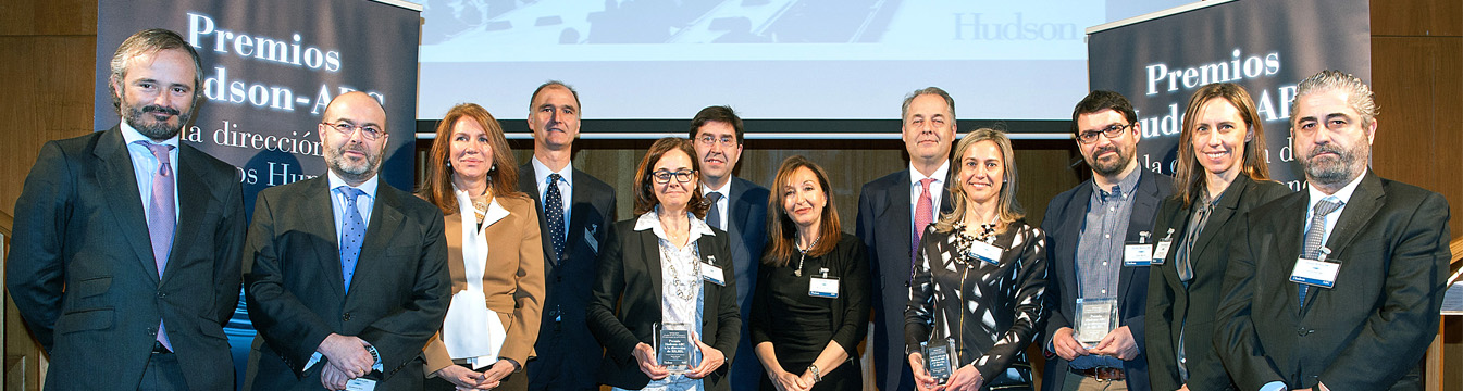 Maria Dionis, de Ferrovial y Julián Martín, de Kiabi, ganadores del IX Premio Hudson-ABC