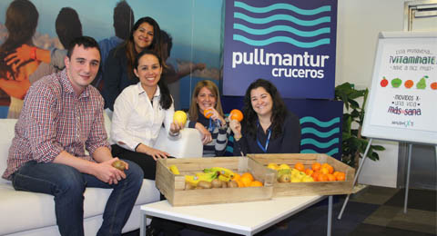 Pullmantur da la bienvenida a la primavera con servicio de fruta fresca en la oficina