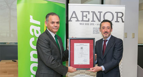 Europcar, primera rent a car española que recibe la certificación AENOR sobre seguridad vial