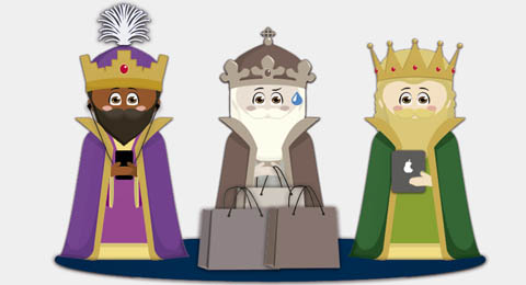 2 de cada 3 Reyes Magos compran los regalos por internet