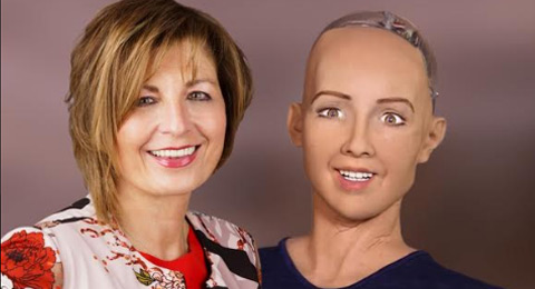 Sophia, la primera robot humanoide, en la 5TH INTERNATIONAL HR CONFERENCE