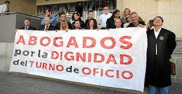 Futuro encierro de los abogados del turno de oficio de Madrid