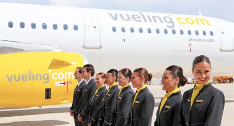 Tripulantes de Vueling en Francia desconvocan la huelga